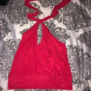 Red Halter Top
